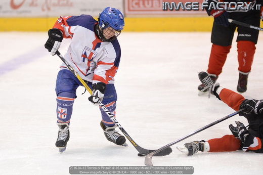 2015-04-12 Torneo di Pinzolo 4145 Aosta-Hockey Milano Rossoblu U12 Lorenzo Spada